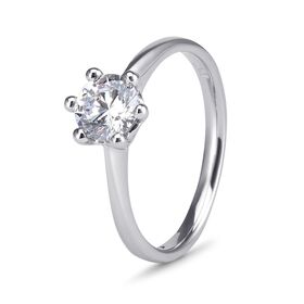 18ct White Gold 6 Claw Diamond Solitaire Ring (0.50ct) Cape Town South Africa