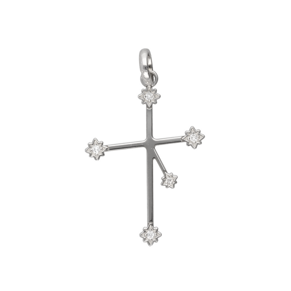 9ct Gold Southern Cross Diamond Pendant