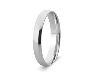 9ct White Gold Comfort Fit Wedding Band (3mm)