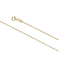 9ct Yellow Gold Singapore Link Chain (0.95mm)