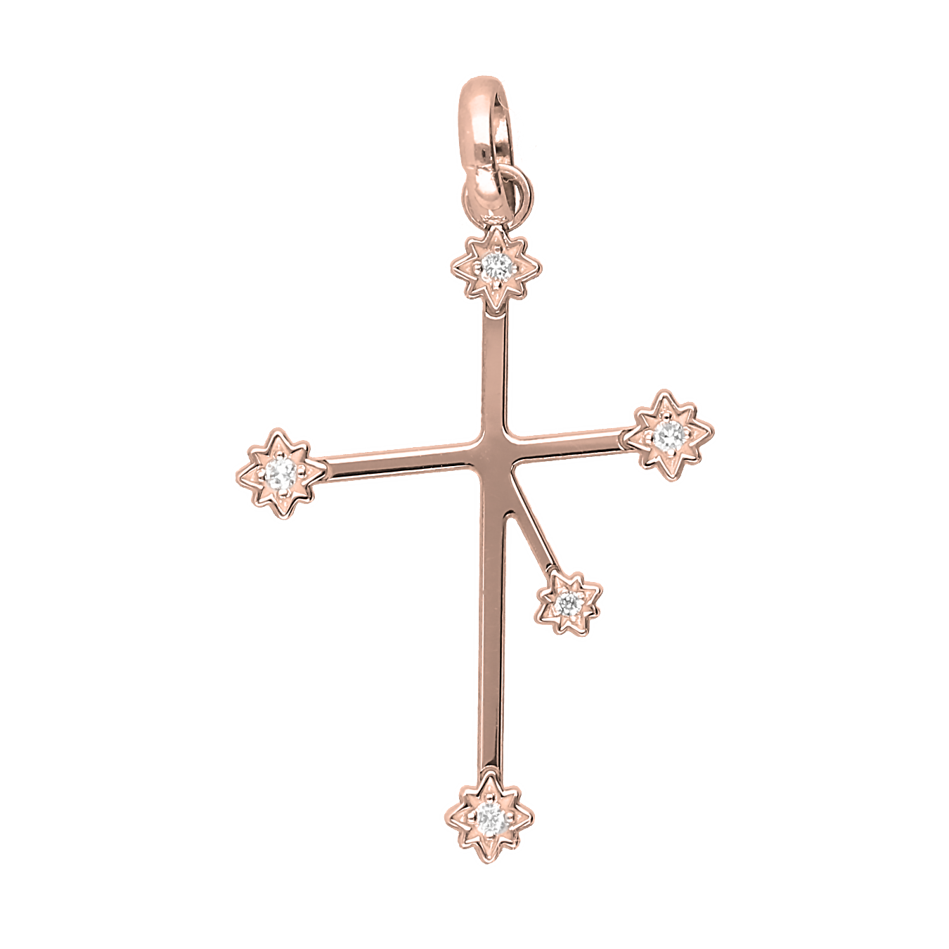 9ct Gold Southern Cross Diamond Pendant (Lab Diamond)