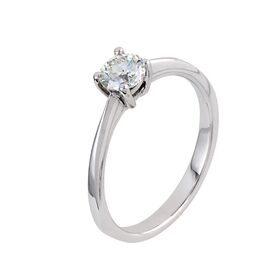 18ct White Gold Solitaire Engagement Ring (0.15ct)