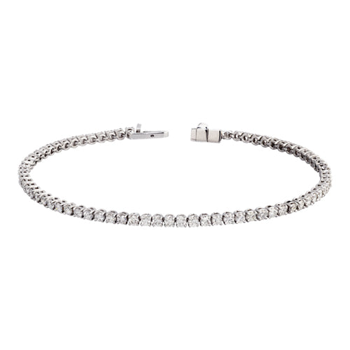 Silver Cubic Zirconia Tennis Bracelet