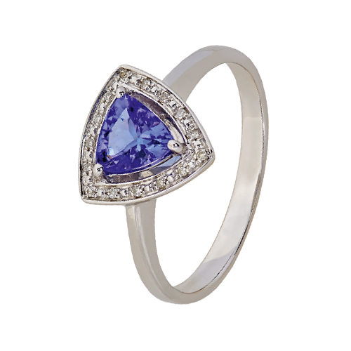 9ct white gold diamond tanzanite ring cape town south africa browns