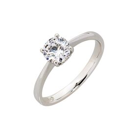 9ct White Gold Diamond Classic 4-Claw Engagement Ring Cape Town South Africa