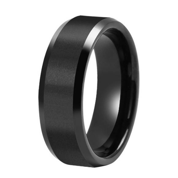 Tungsten Black Matt Shiny Edge Ring