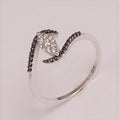 9ct White Gold Diamond Ring