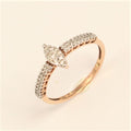 9ct Rose Gold Diamond Ring
