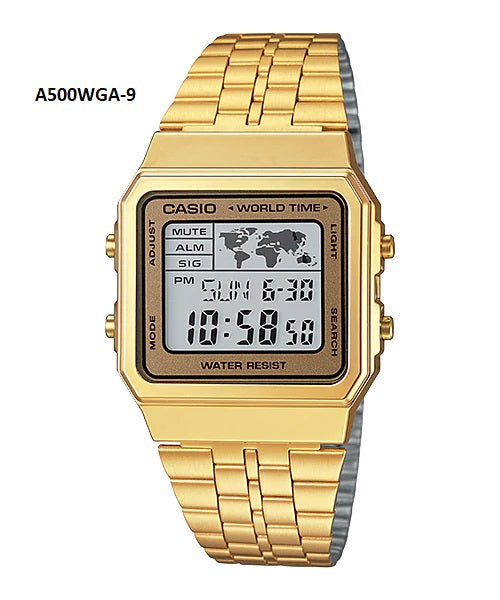 CASIO Retro Unisex WR - A500WGA-9DF