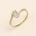 9ct Yellow Gold Diamond Ring