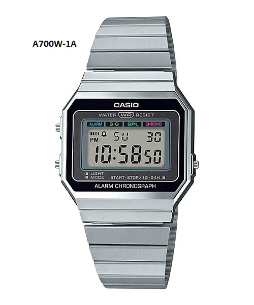 CASIO Retro Unisex WR - A700W-1ADF