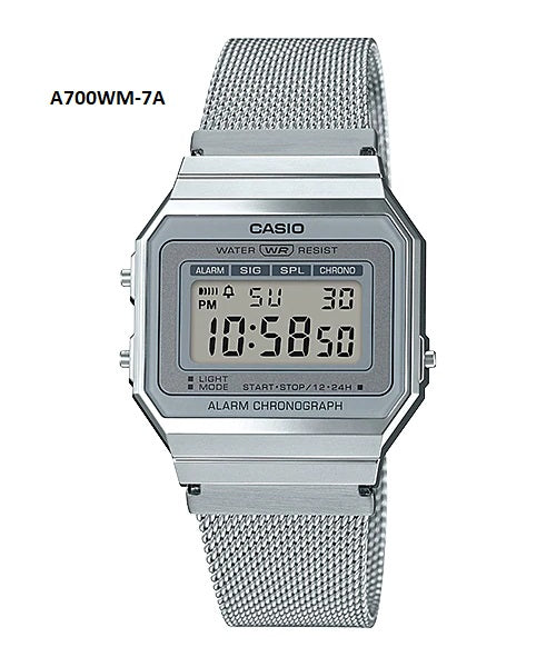 CASIO Retro Unisex WR - A700WM-7ADF