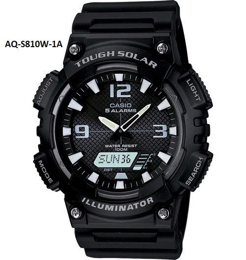 CASIO Standard Collection Mens 100m - AQ-S810W-1AVDF