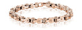 ARZ Steel Rose gold steel bicycle chain bracelet