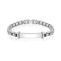 ARZ Steel Steel box link ID bracelet