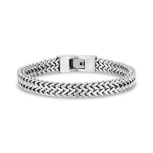 ARZ Steel 8mm Steel Double Franco Bracelet