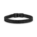 ARZ Steel 8mm Black Double Franco Bracelet