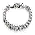 ARZ Steel mm Matt Steel Bead Bracelet
