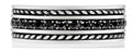 ARZ Steel Steel Black Stone Ring