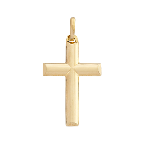 9ct Yellow Gold Cross Pendant (30mm)