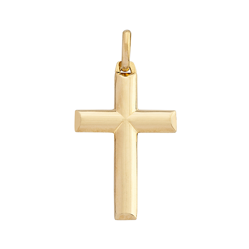 9ct Yellow Gold Cross Pendant (35mm)