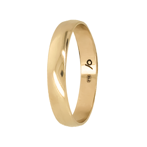 9ct Yellow Gold Comfort Fit Wedding Band (3mm)