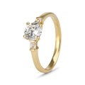 9ct Yellow Gold Cubic Zirconia Trinity Ring (0.75ct)