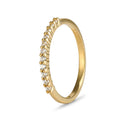 9ct Yellow Gold Cubic Zirconia Claw Eternity Ring (0.25ct)