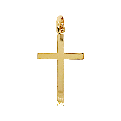 9ct Yellow Gold Medium Cross Pendant (25.4mm x 14.00mm)