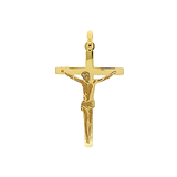 9ct Yellow Gold Medium Crucifix Pendant (15.5x24.7mm)