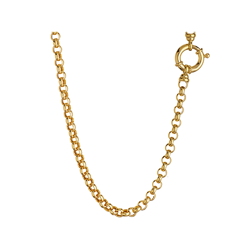 9ct Yellow Gold Rolo Italian Link Bracelet (4.9mm)