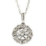 18ct White Gold Petals Diamond Pendant (1.00ct)