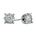 9ct White Gold Aura Illusion Set Diamond Earring (0.36ct)