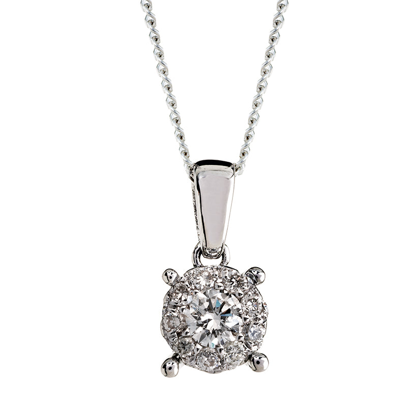 9ct white gold diamond pendant cape town south africa lovisa