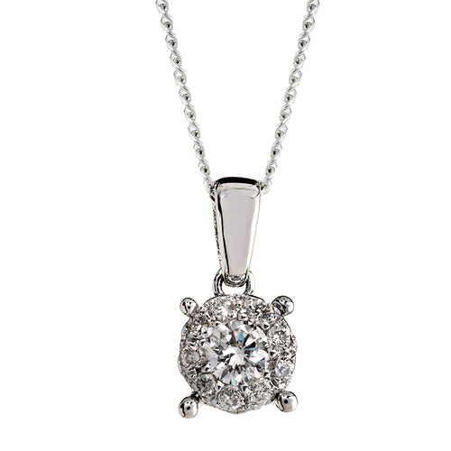 9ct white gold diamond pendant cape town south africa lovisa