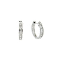 9ct White Gold Diamond Huggie Earrings (0.25ct)