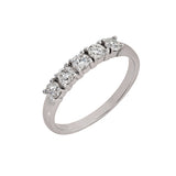 9ct Gold 5 Stone Diamond Trilogy Ring (0.50ct)