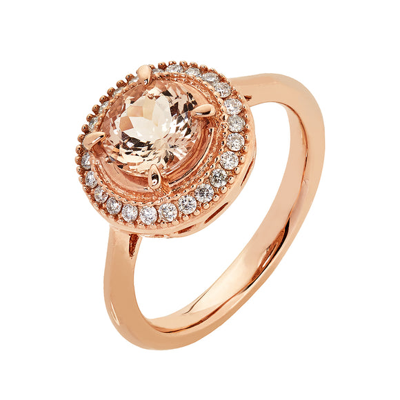 Morganite Diamond Ring Cape Town South Africa Online Trending Jeweller