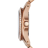FOSSIL Riley Multifunction Rose-Tone Stainless Steel Watch
