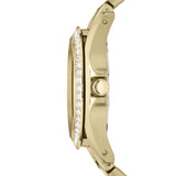 FOSSIL  Riley Multifunction Gold-Tone Stainless Steel Watch