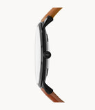 FOSSIL The Minimalist Slim Three-Hand Light Brown Leather Watch