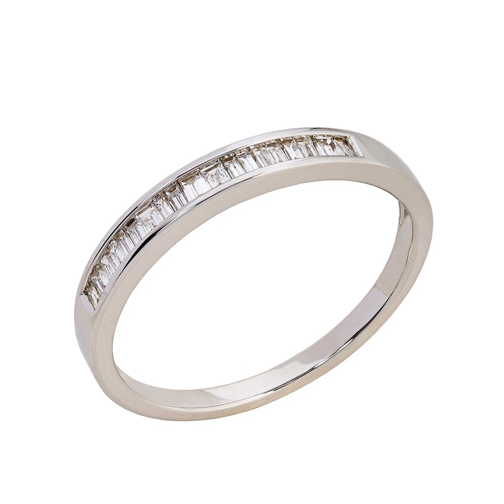9ct White Gold Baguette Diamond Eternity Ring (0.20ct) – Harris & D ...