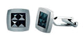 ARZ Steel Steel Black Ceramic Cufflinks