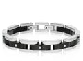 ARZ Steel Steel Black CZ Bracelet