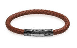 ARZ Steel Leather Bracelet