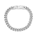 ARZ Steel 8mm Cuban Link Steel Bracelet