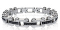 ARZ Steel Bracelet Black CZ