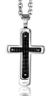 ARZ Steel Cross Pendant