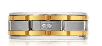 ARZ Steel Gold Ring