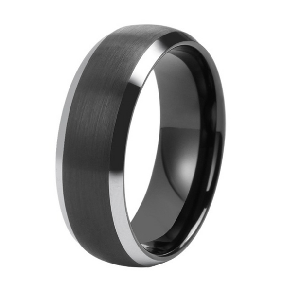 Tungsten Black Matt Grey Edge Ring